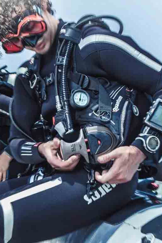 Diver with Equipment