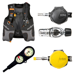 Scuba Set: AquaLung Wave + Calpso + Slimline 2