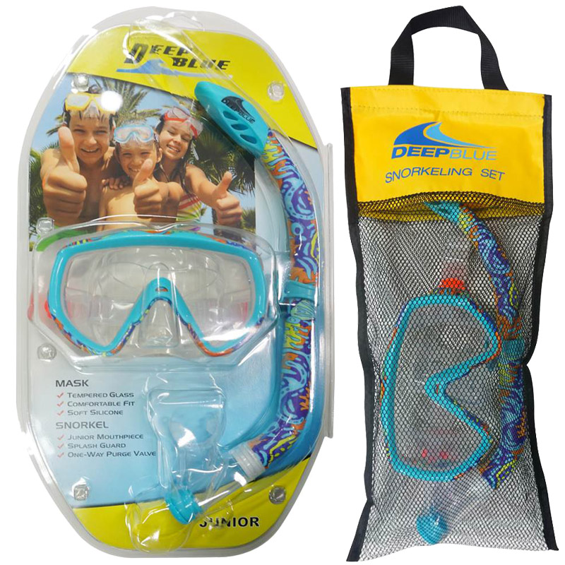 Snorkel Set: Deep Blue Coral Jr. Set