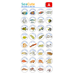 : SeaCute Sticker Set A