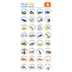 : SeaCute Sticker Set B