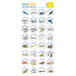 : SeaCute Sticker Set C