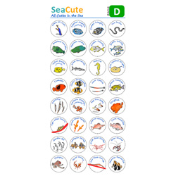 : SeaCute Sticker Set D