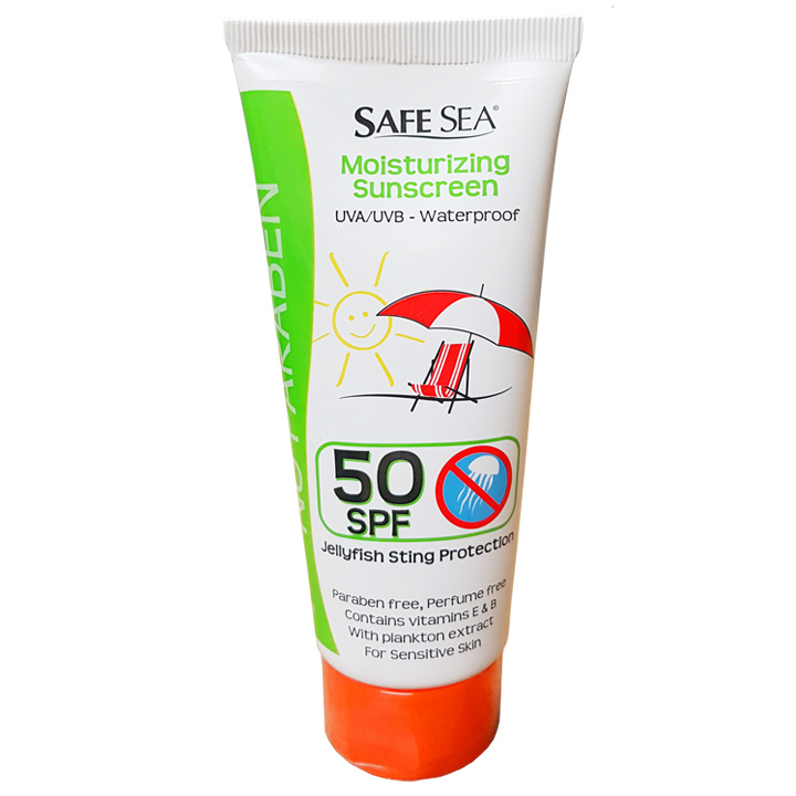 : Safe Sea ครีมป้องกันพิษแมงกะพรุน SPF50 Lotion 100 ml.