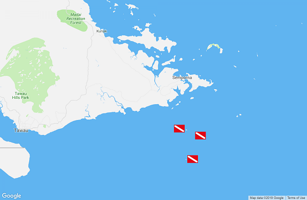 Map of Sipadan - Mabul - Kapalai